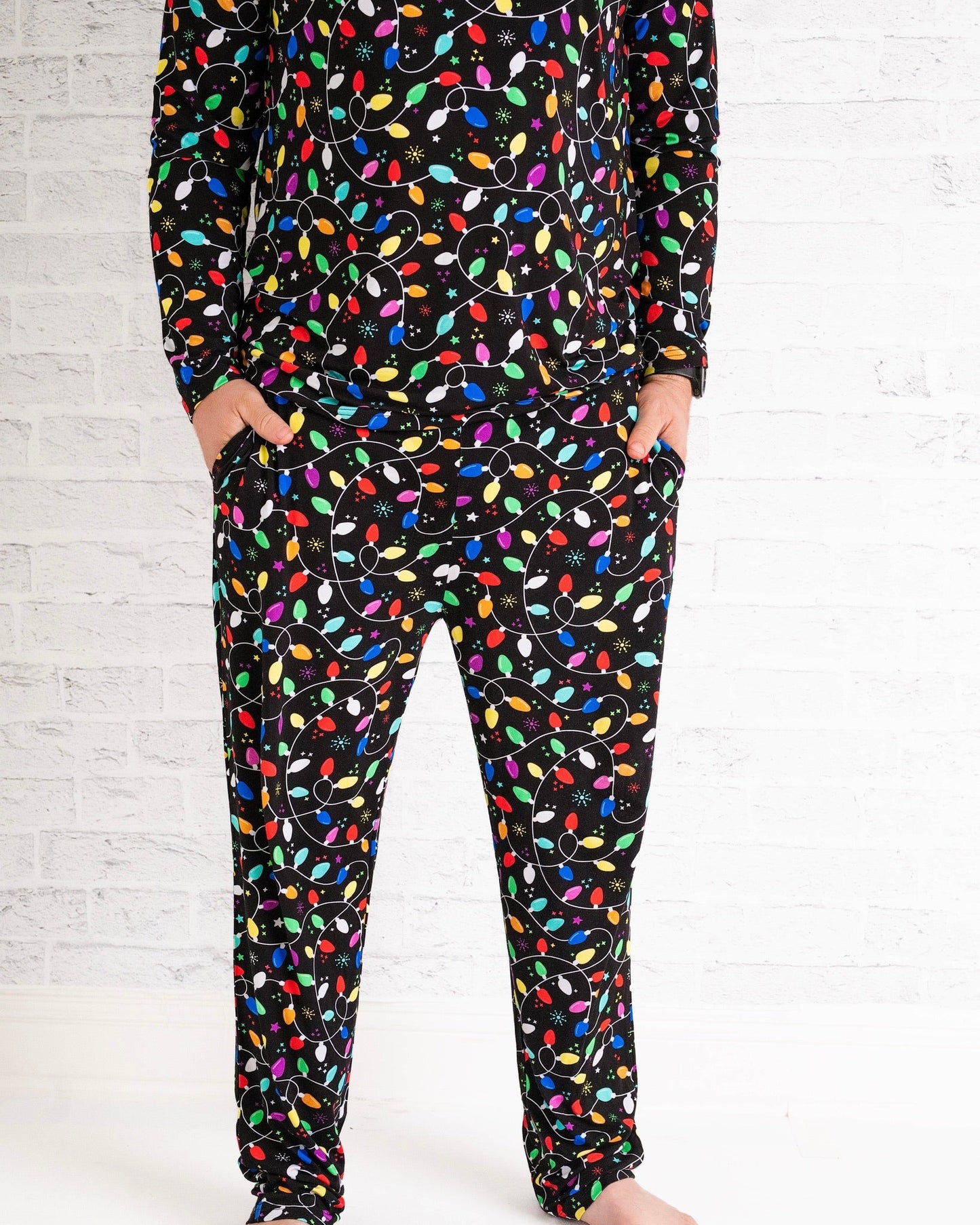 Holiday Lights | Adult Bamboo Long Sleeve Top