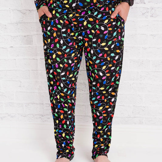 Christmas | Holiday Lights | Men’s Bamboo Lounge Pants