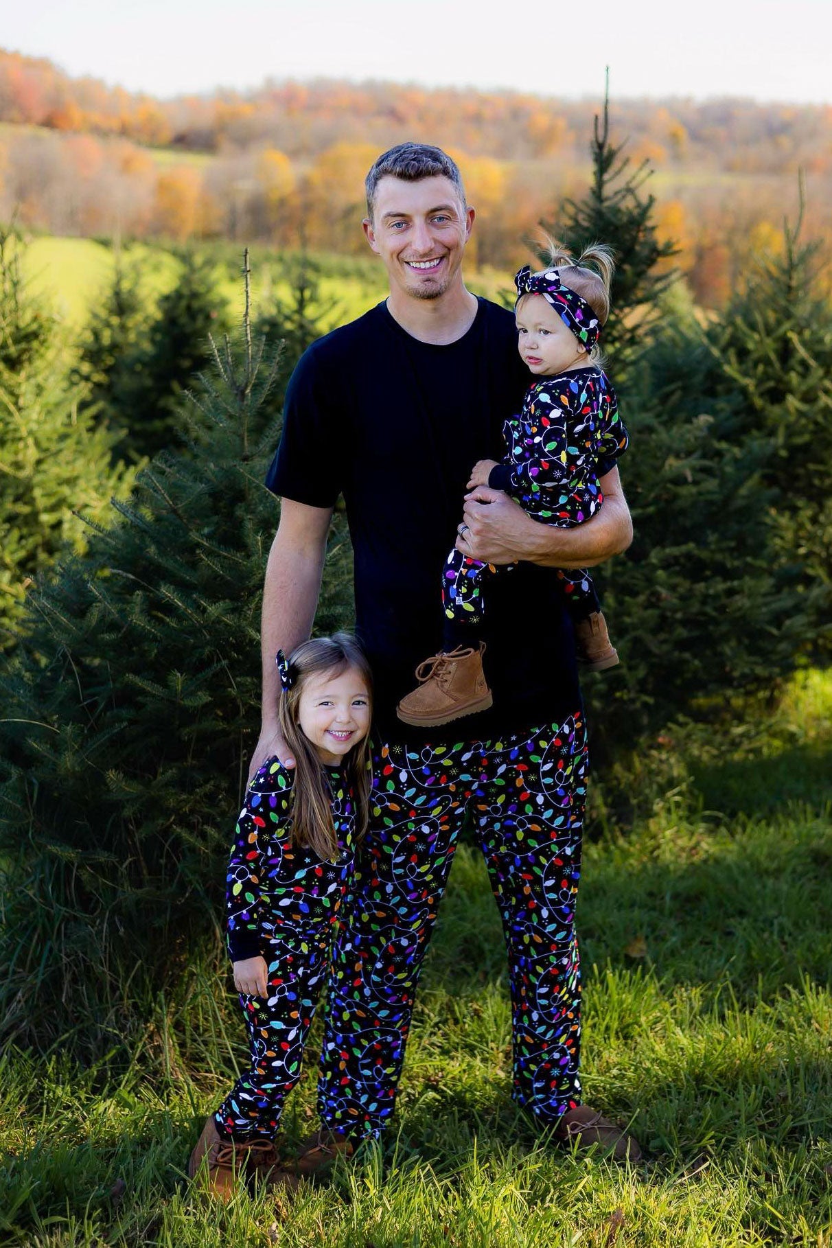 Christmas | Holiday Lights | Bamboo Two-Piece Pajamas