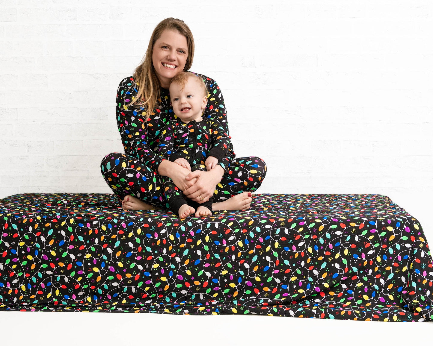 Holiday Lights | Quilted Bamboo Adult Blanket