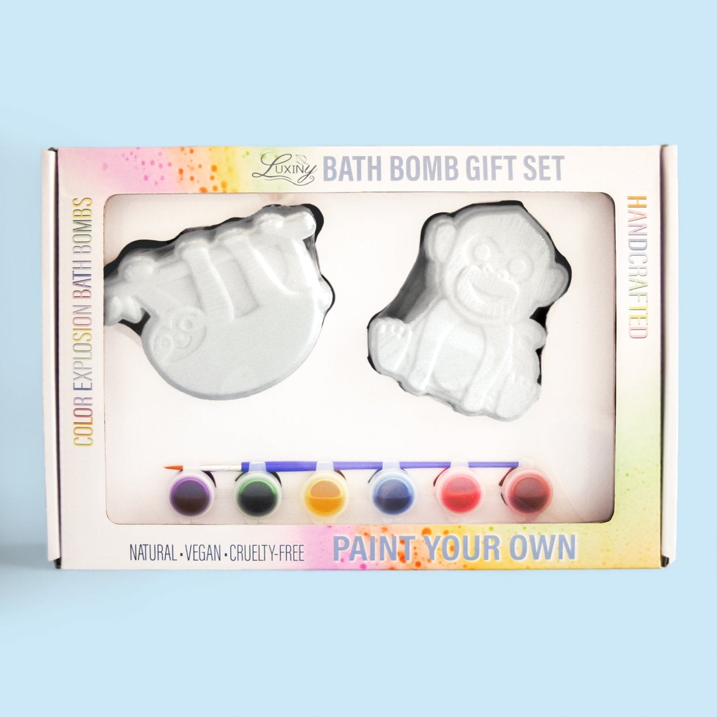 Bath Bomb | Rainbow Burst Bath Bomb | Sloth and Monkey