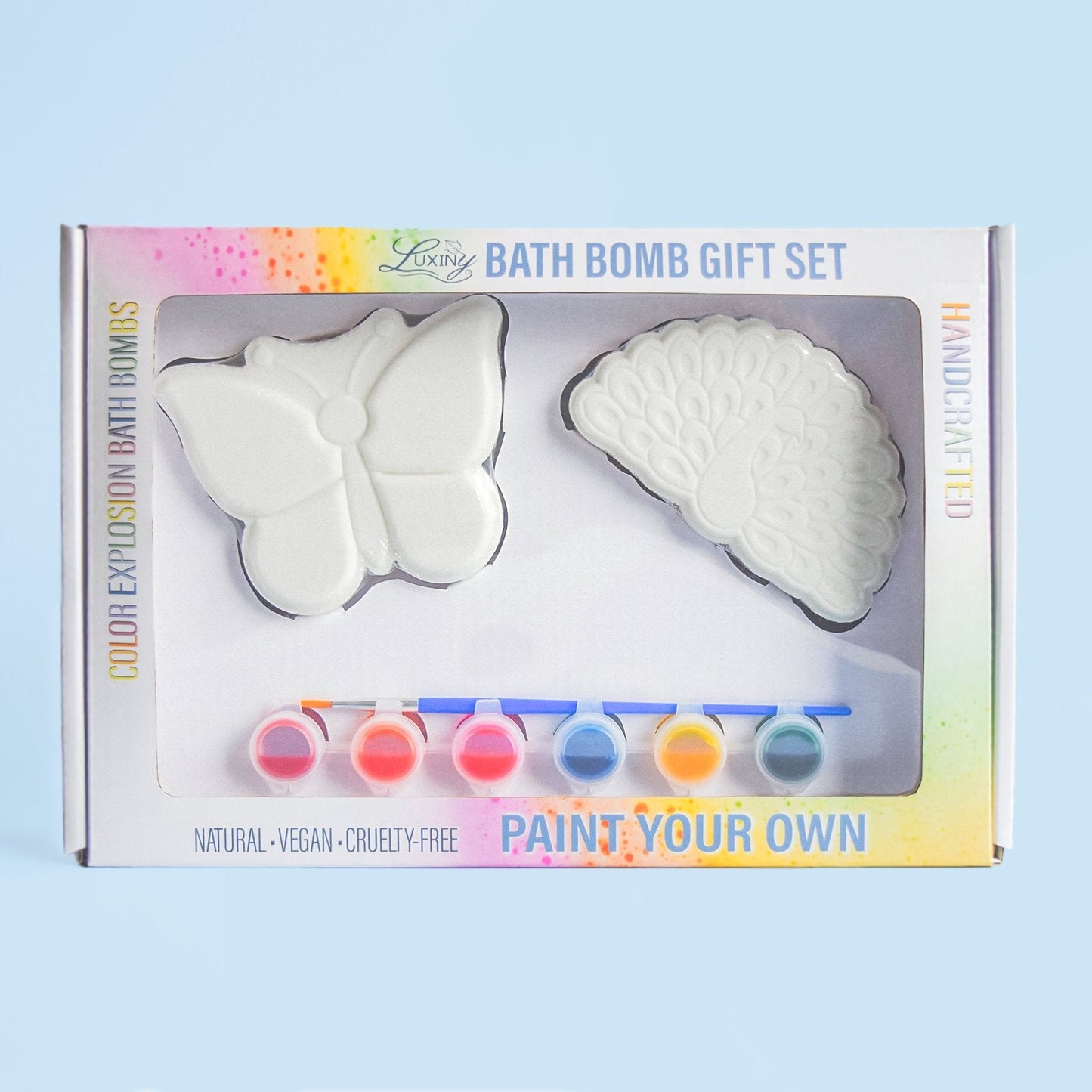 Bath Bomb | Paint Your Own Bath Bombs | Butterfly | Peacock