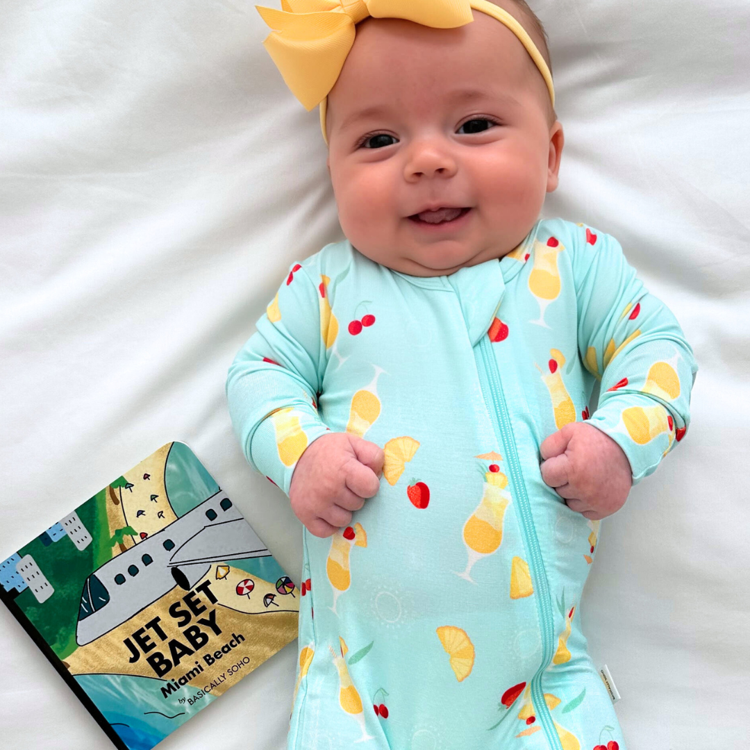 Miami Vice Fruit Smoothie Zippered Romper