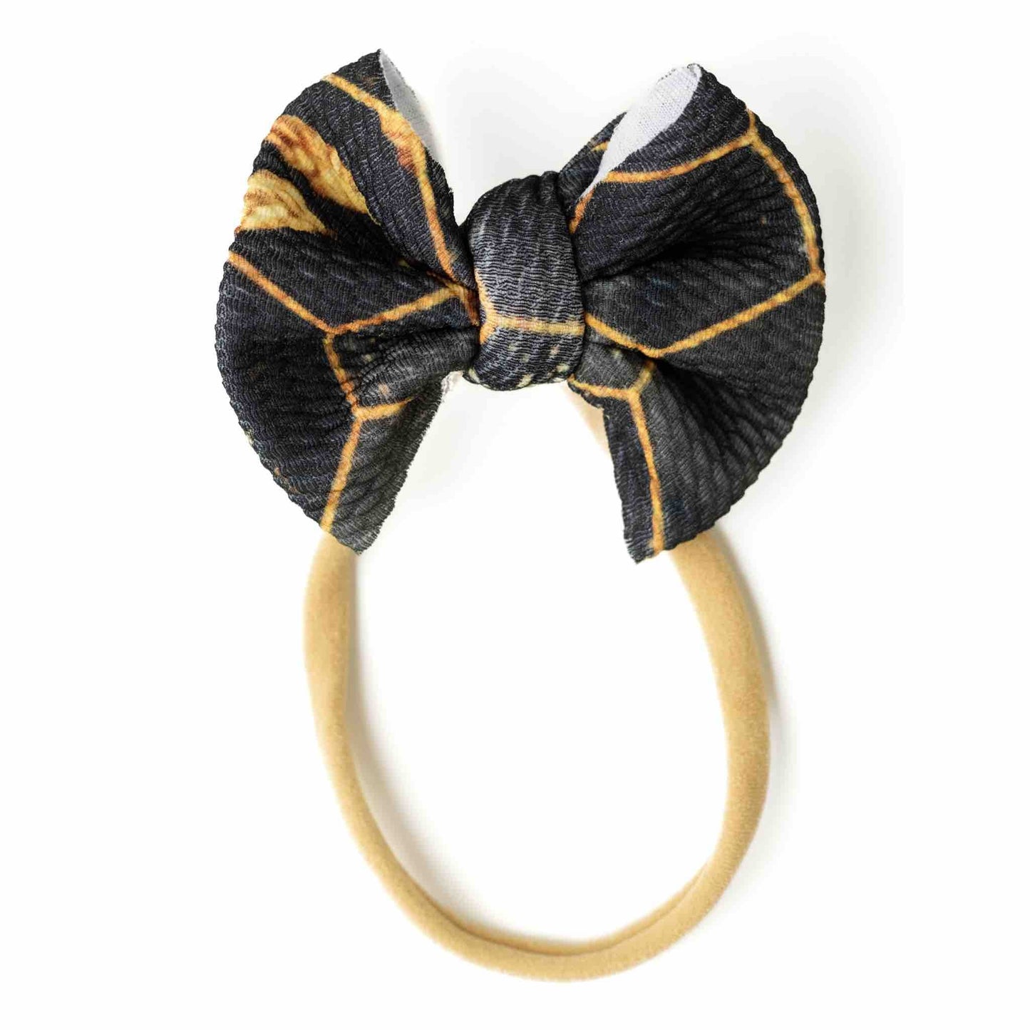 Midnight Honey | Baby Girl Nylon Bow