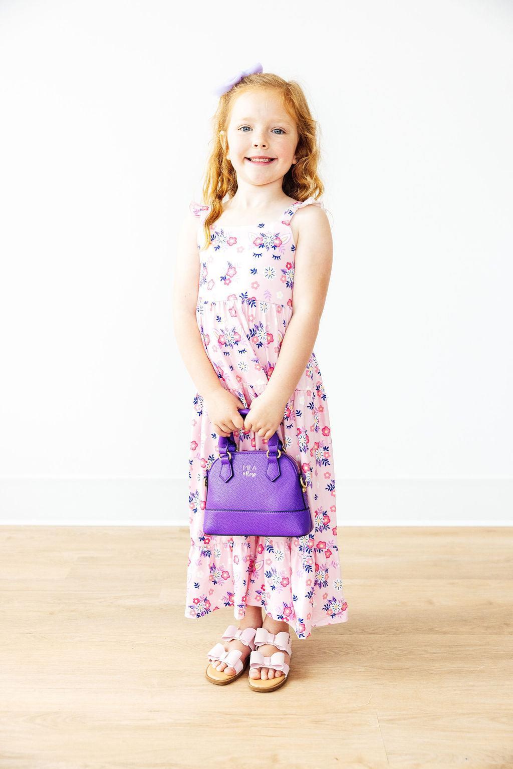 Retro Daydream Ruffle Maxi Dress