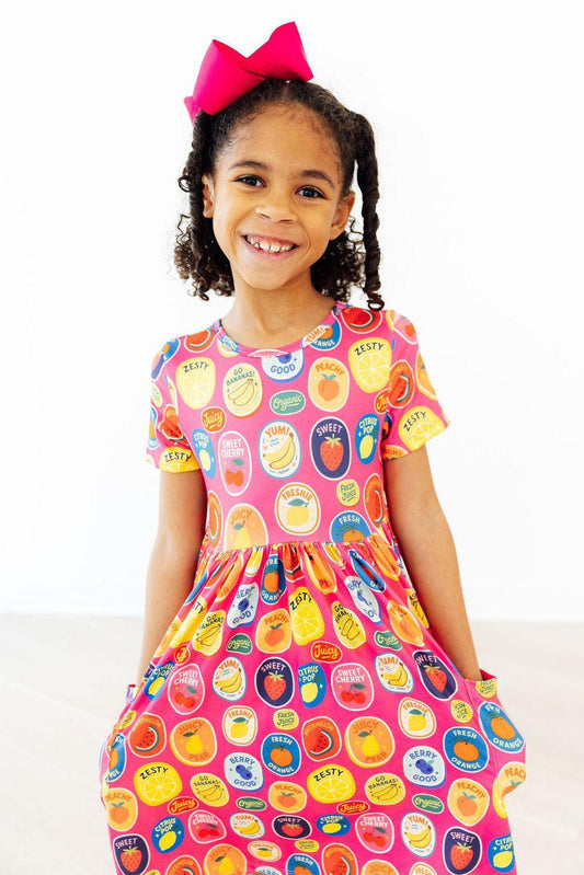 Fresh & Fruity S/S Pocket Twirl Dress