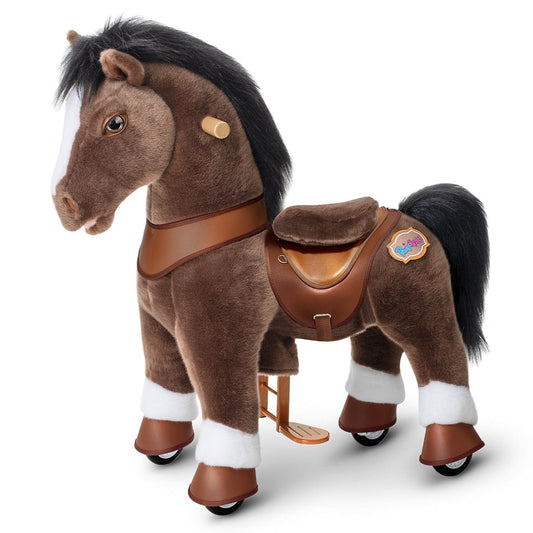 Model Y® Chocolate Brown Horse Rideable Toy for Age 3-4