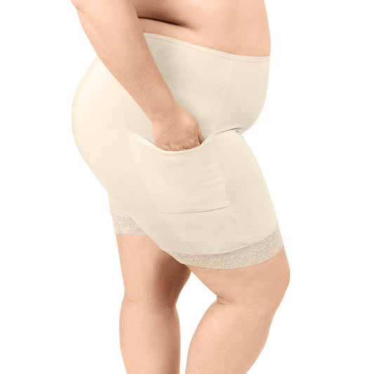 Cooling Slipshort with 2 Pockets 9" | Beige