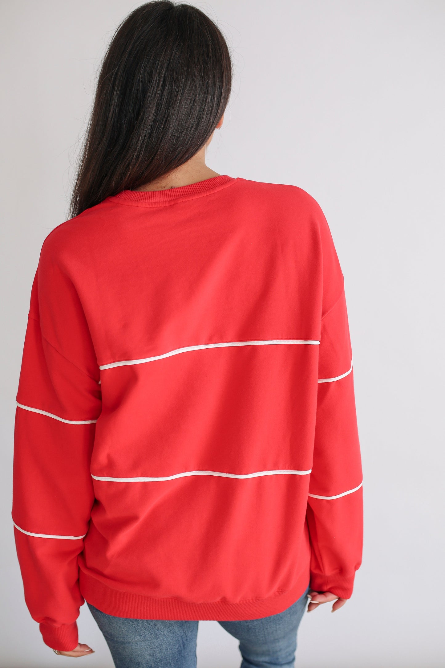 NUULY X Movemama Relaxed Fit Invisible Zipper Breastfeeding Sweatshirt with Piping