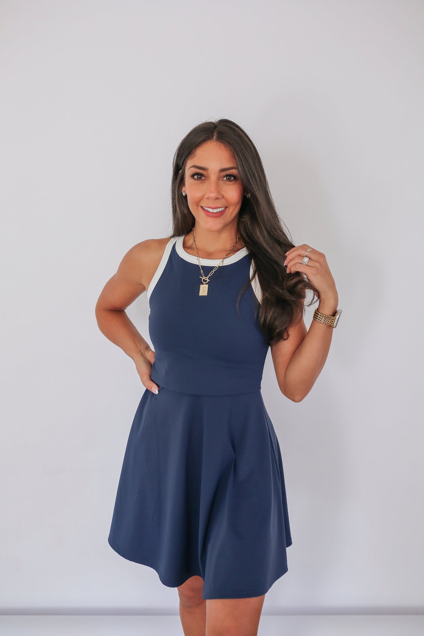 The Courtside Nursing Tennis Dress – Breastfeeding Friendly