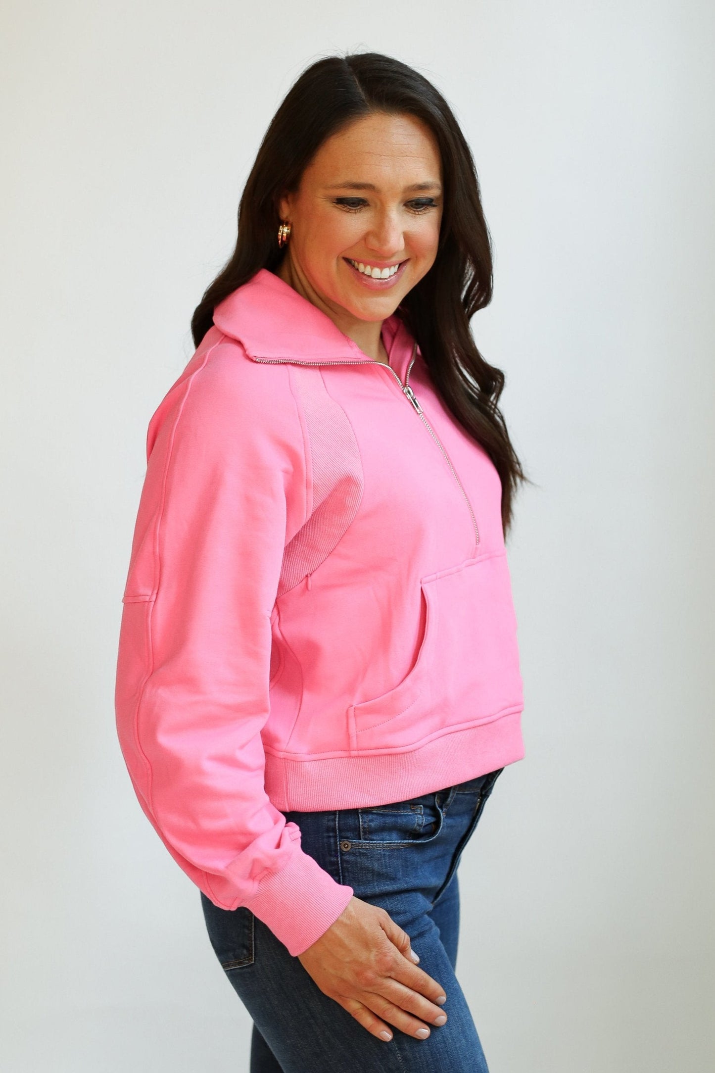 FINAL SALE Oversized Scuba Breastfeeding Sweatshirt