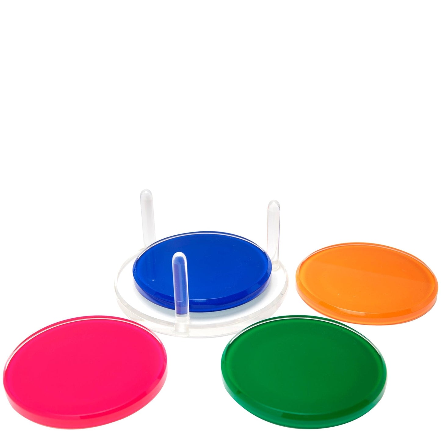 Multi-Color Acrylic Drink Coasters