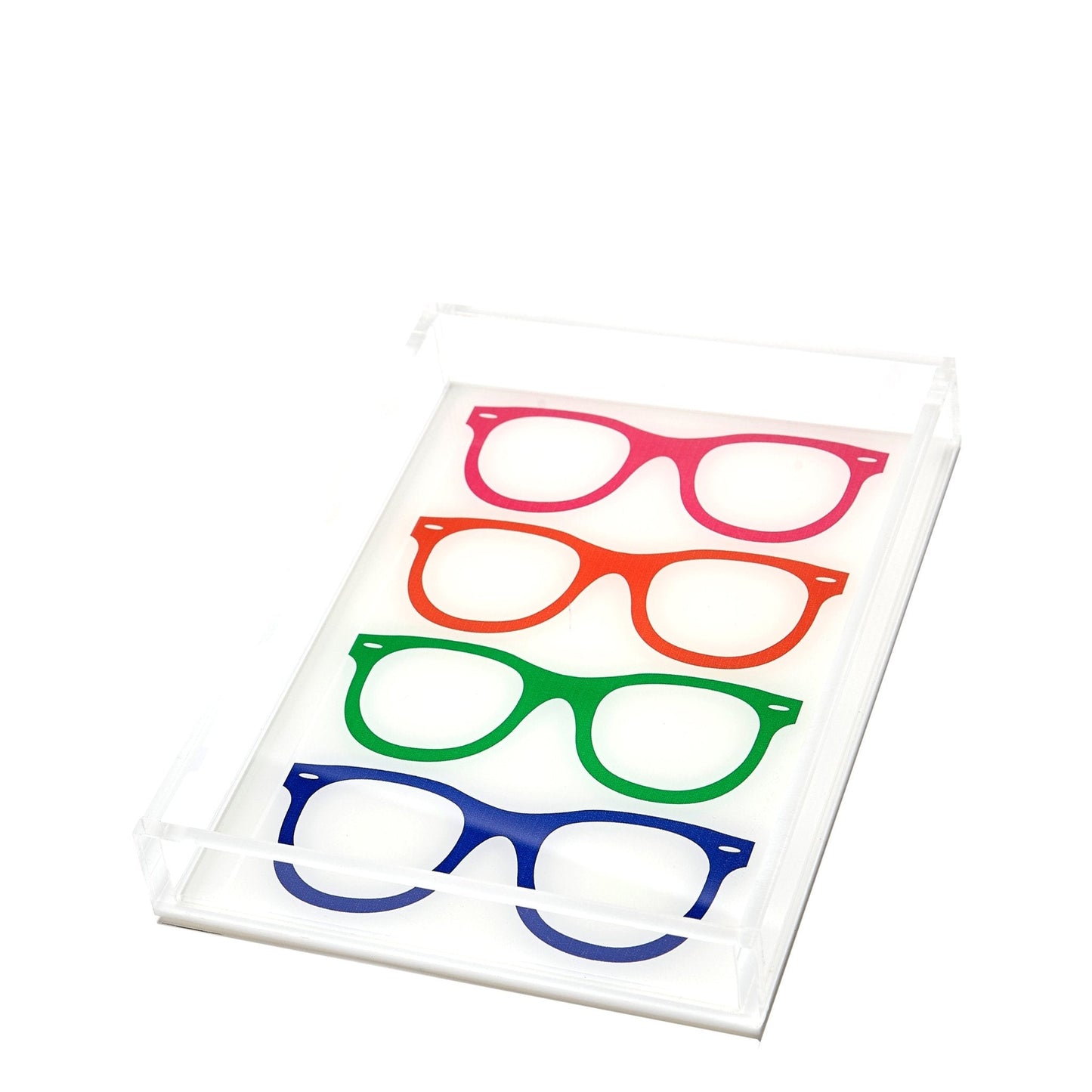 Multicolor Acrylic Glasses Tray