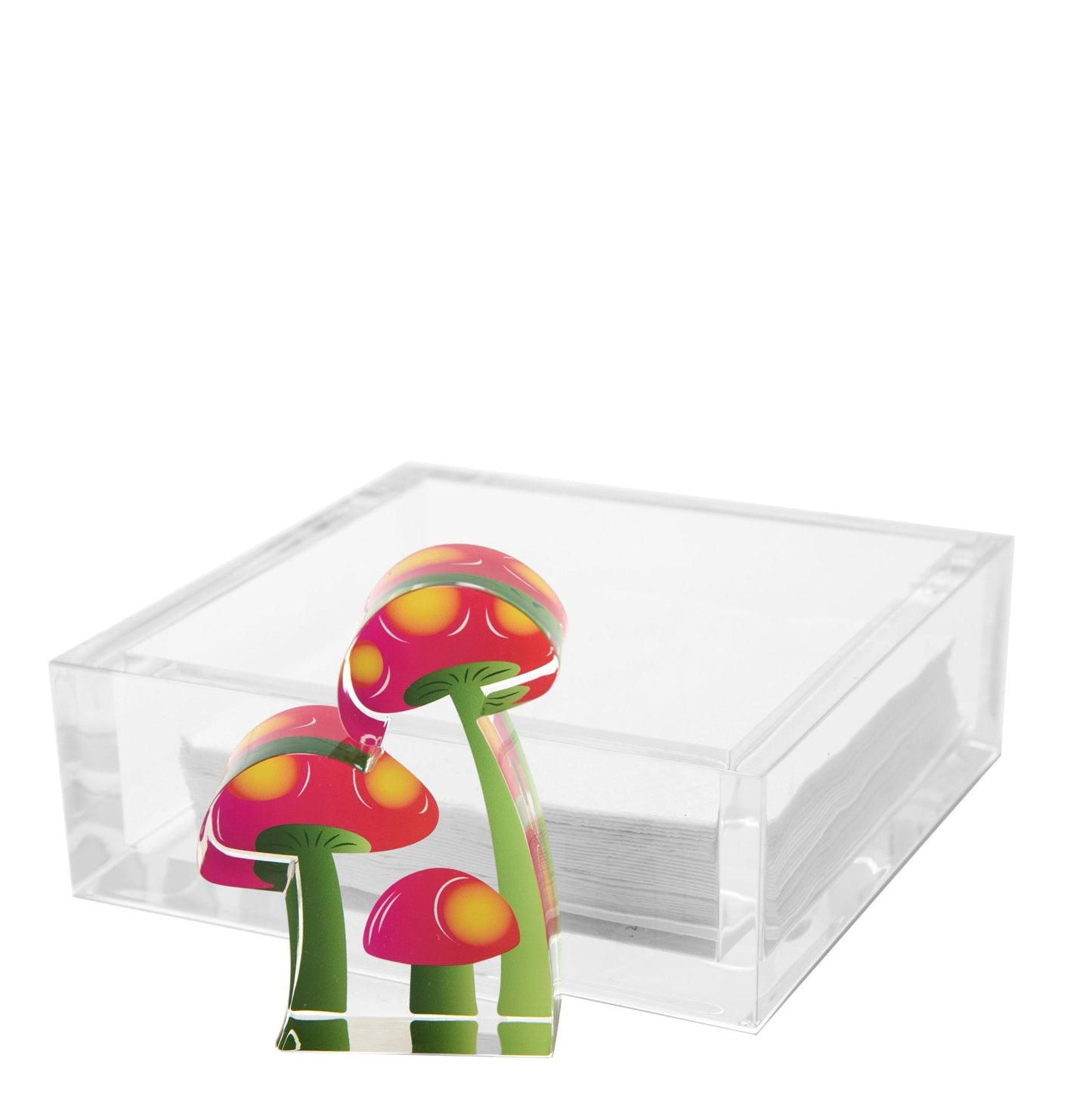 Mushroom Acrylic Cocktail Napkin Holder