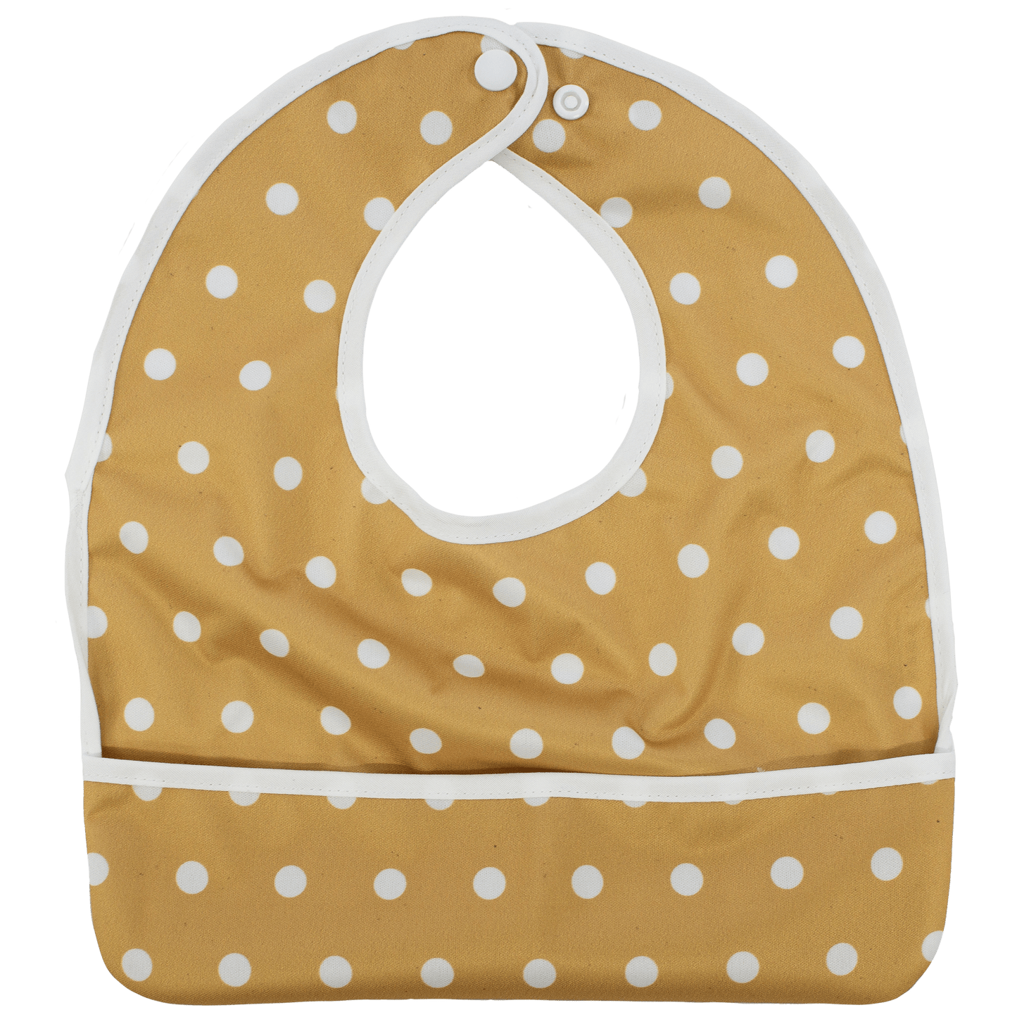 Mustard Polka Dots - The Flip Bib
