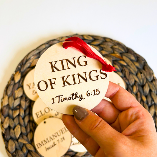 Names of Jesus Ornament Set of 12 Advent