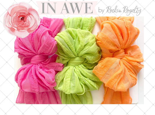 Neon Headband 3 pack set