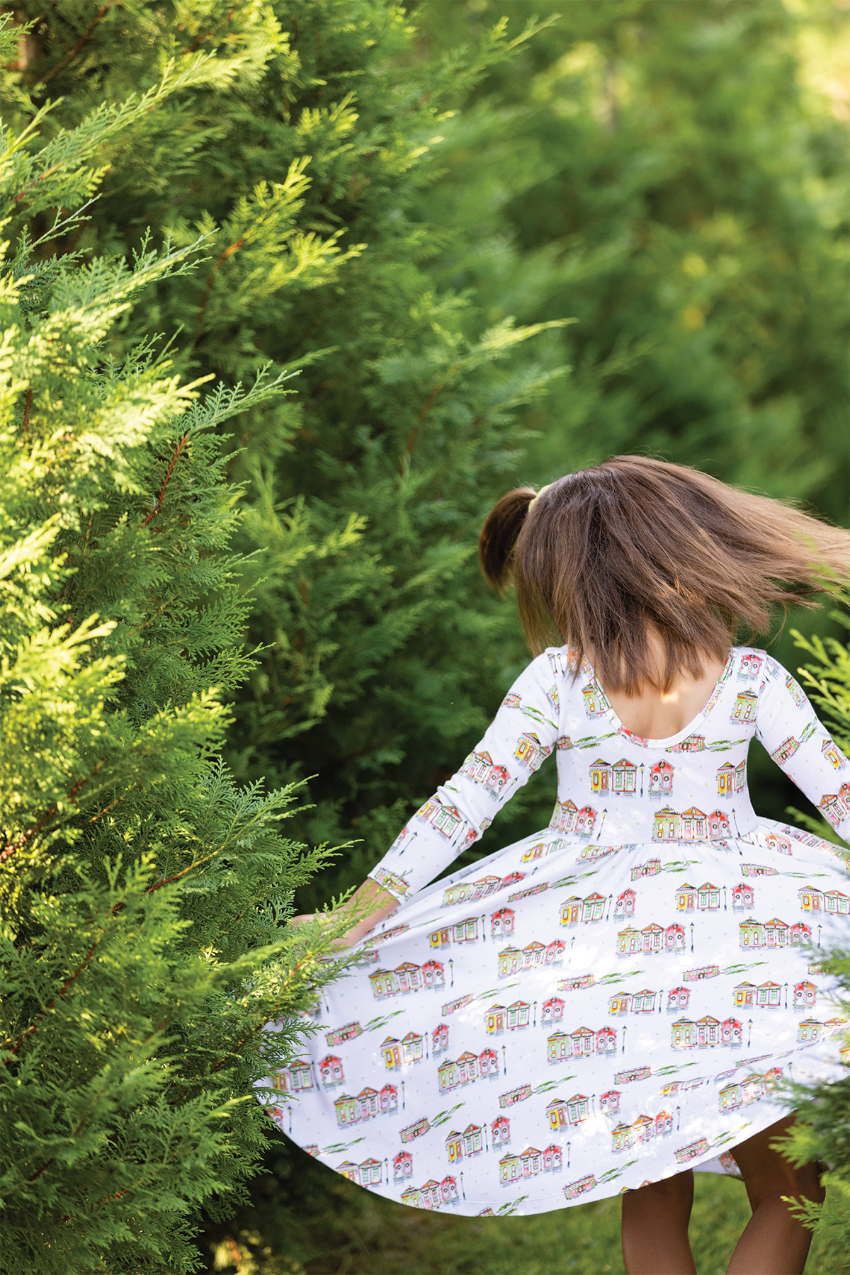 white christmas dresses Bayou Wonderland Organic Cotton Christmas Dress for Kids 7
