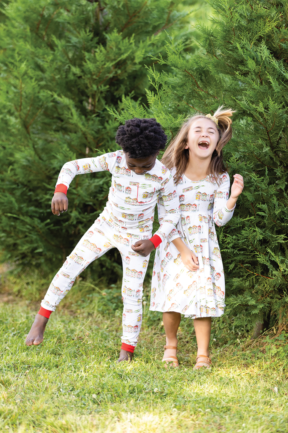 Bayou Wonderland Organic Cotton Christmas Dress for Kids 7