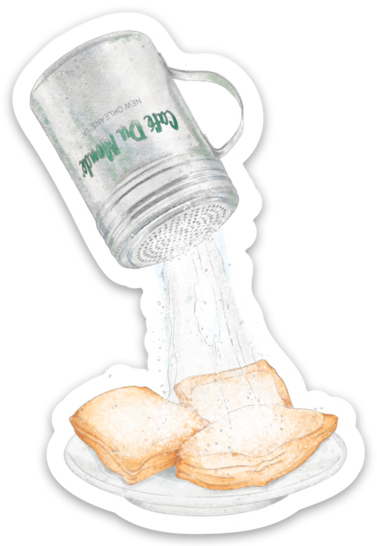 Cafe Du Monde Shaker Die Cut Stickers