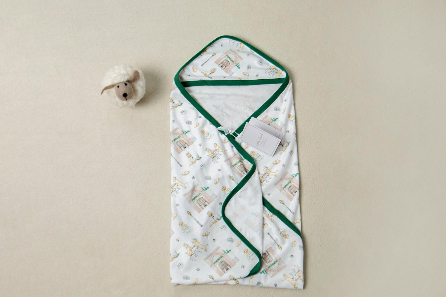 Powdered Sugar & Puppies Organic Cotton Baby Blanket