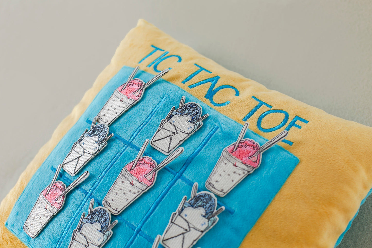 Snoball Tic Tac Toe Pillow