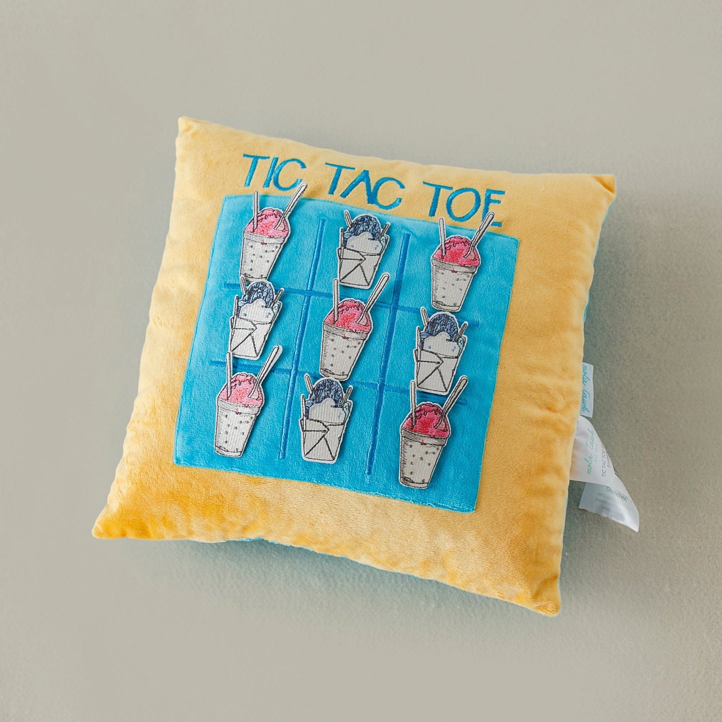 Snoball Tic Tac Toe Pillow