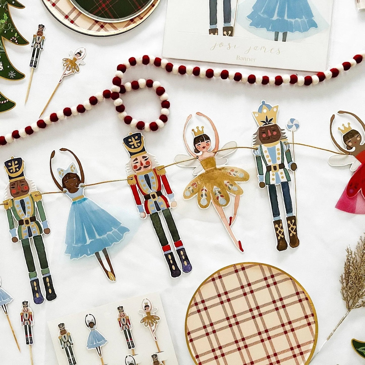 Nutcracker Christmas Banner