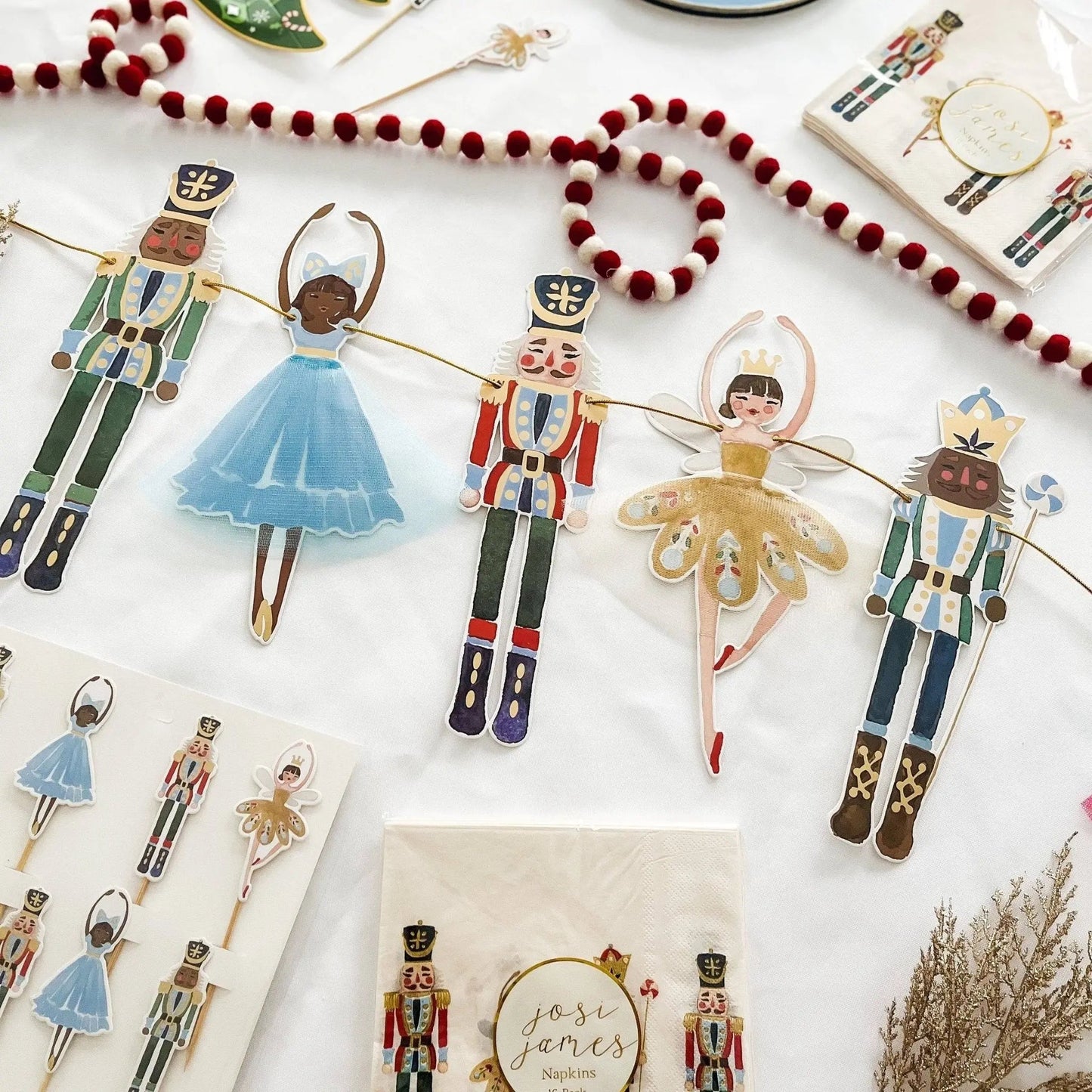 Nutcracker Christmas Cupcake Toppers