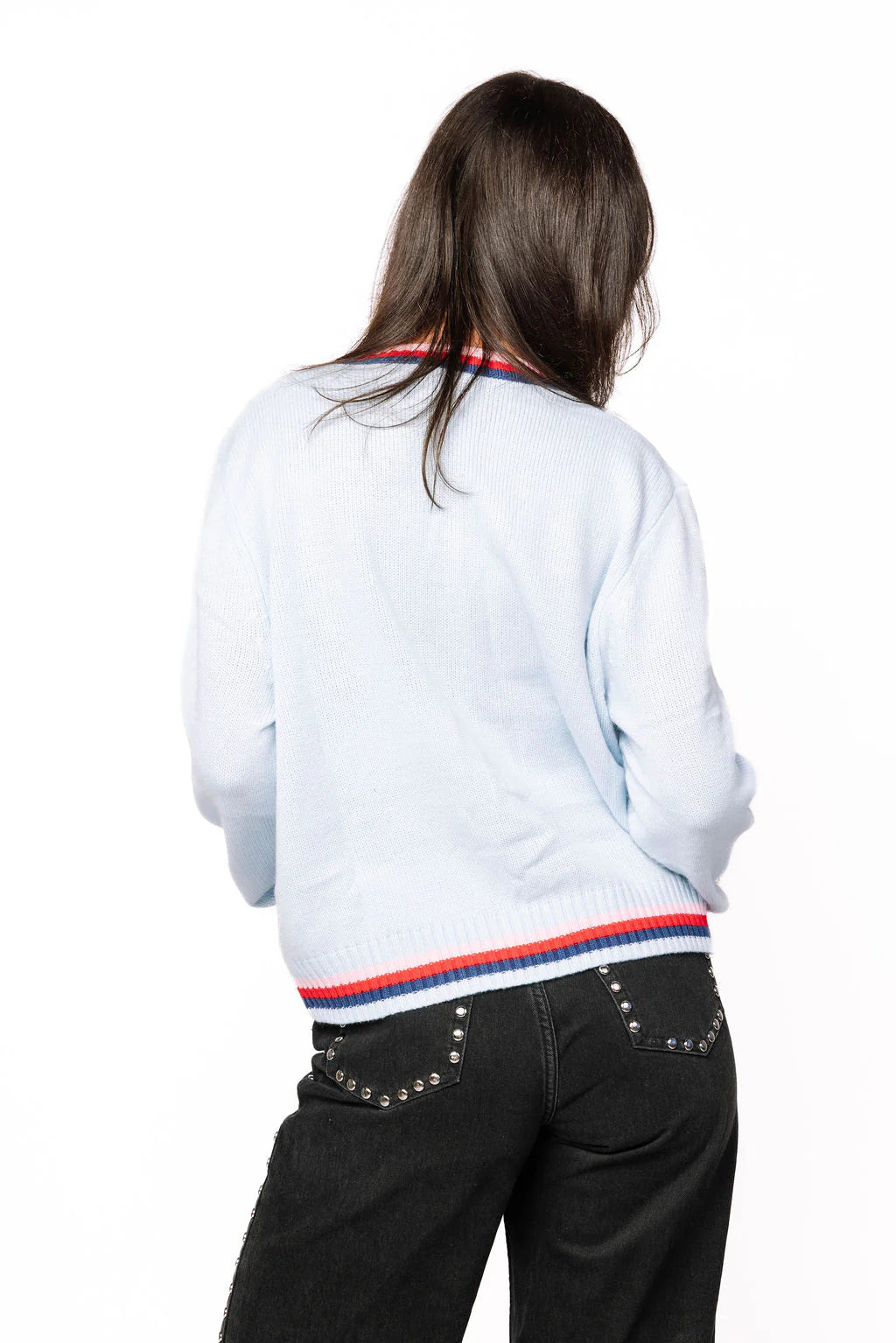 Queen of Sparkles Light Blue Sequin Nutcracker & Clara Cardigan – Adult