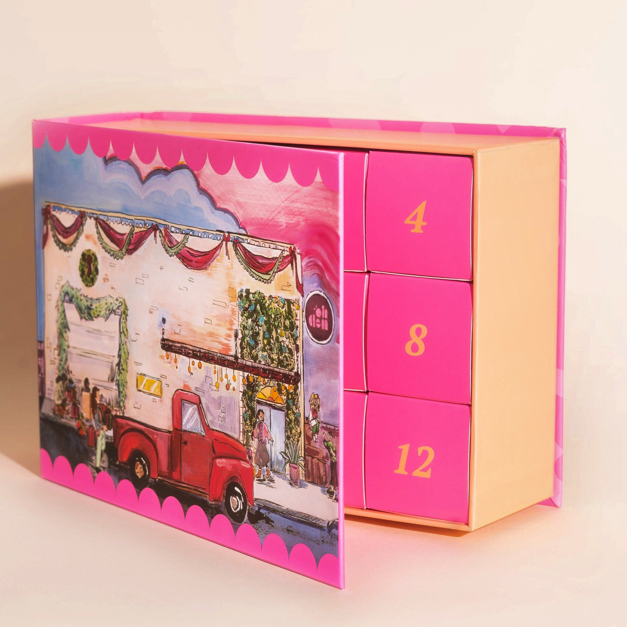 Colorful Jewelry Advent Calendar Box (12-piece)