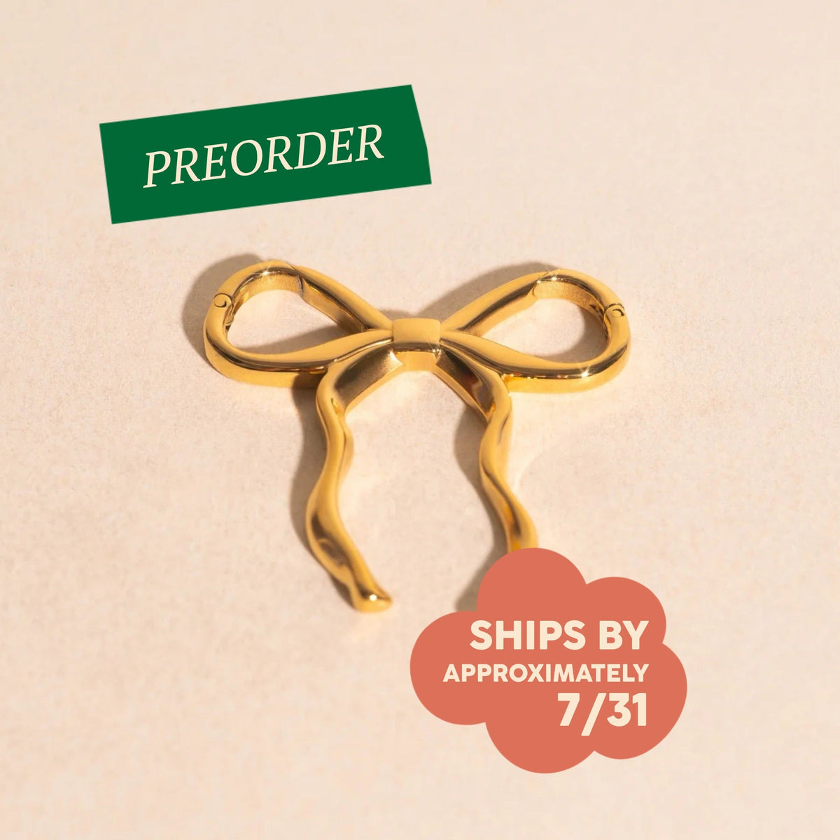 Bowtie Necklace Charm Clasp (33mm)