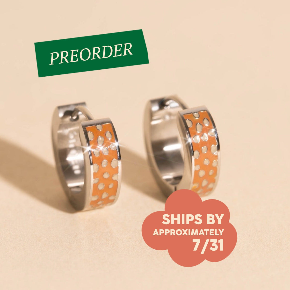 Bambi Chunky Huggie Hoop Earrings
