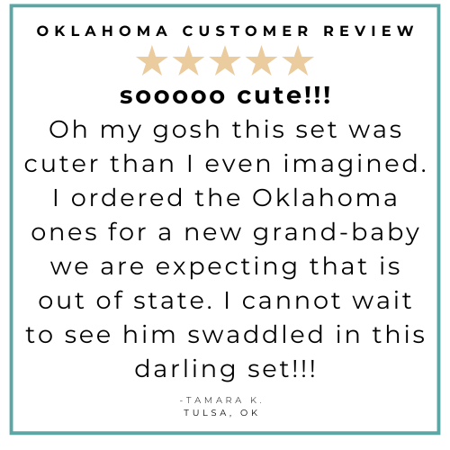 Oklahoma Scissortail Baby Gift Bundle 3 Piece Newborn Essentials