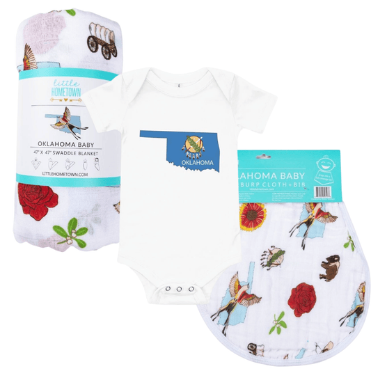 Oklahoma State Baby Gift Bundle Complete Newborn Outfit