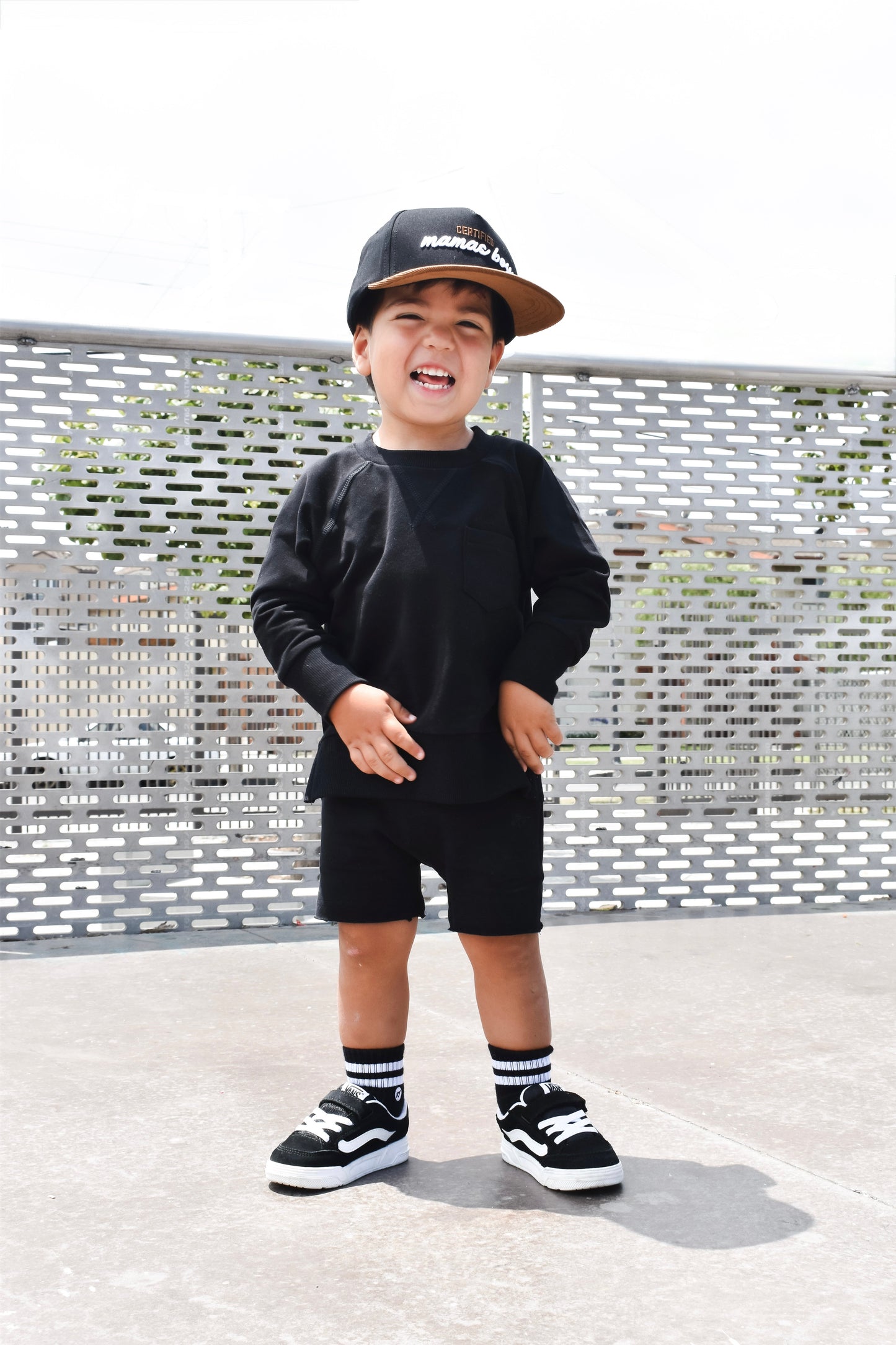 ORGANIC COTTON SHORTIES - ONYX