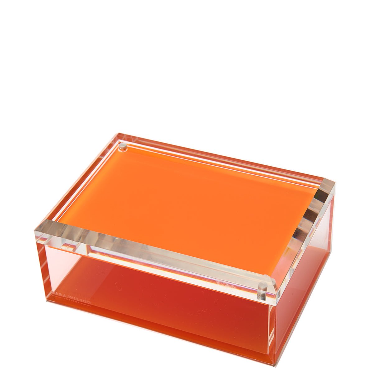 Orange Acrylic 5" x 7" Photo Box