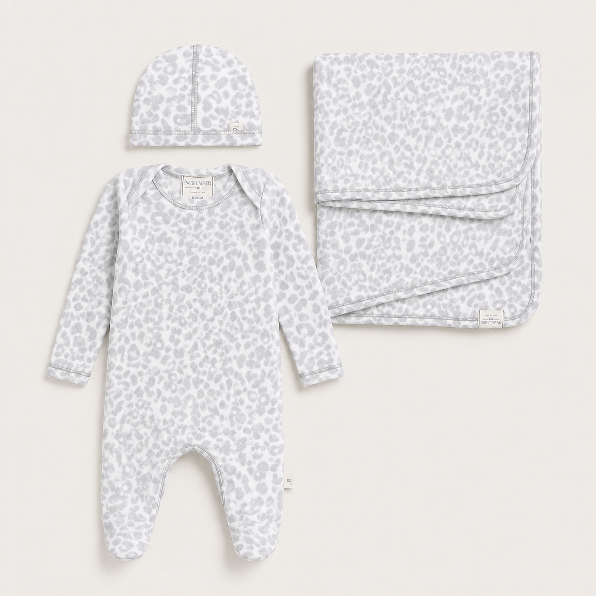 Brushed Hacci Animal Newborn Essentials Set