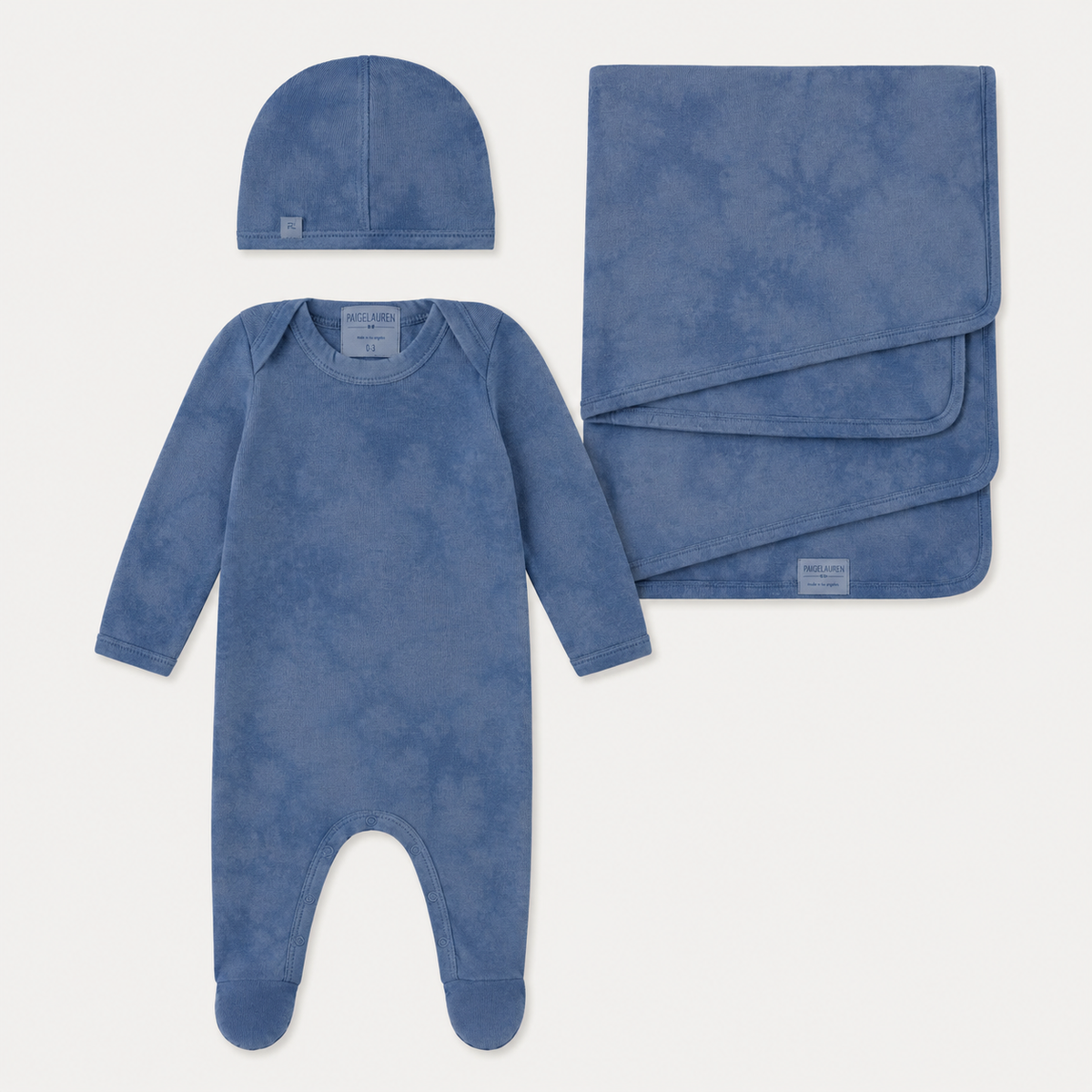 Marble Brushed Hacci Newborn Essentials Set