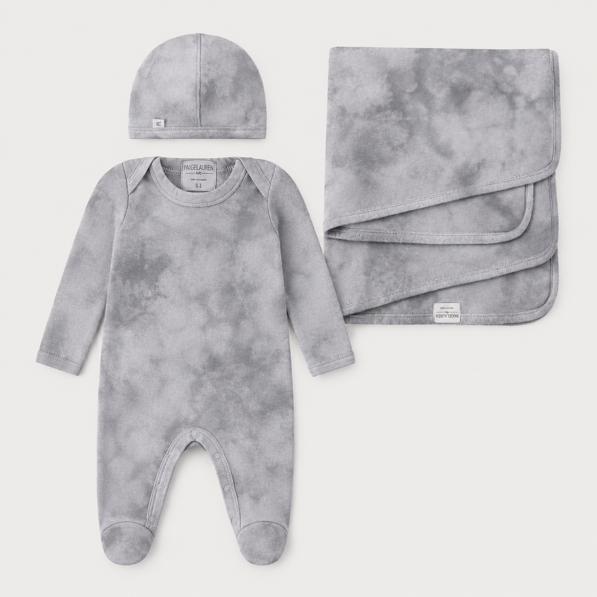 Marble Brushed Hacci Newborn Essentials Set