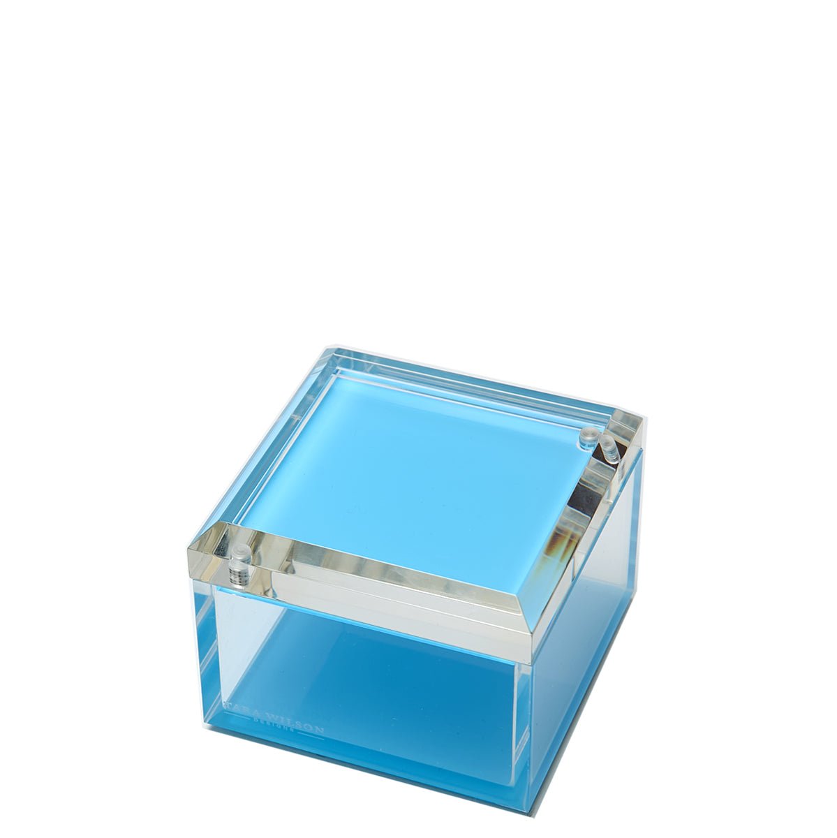 Pastel Blue Acrylic 4" x 4" Photo Box