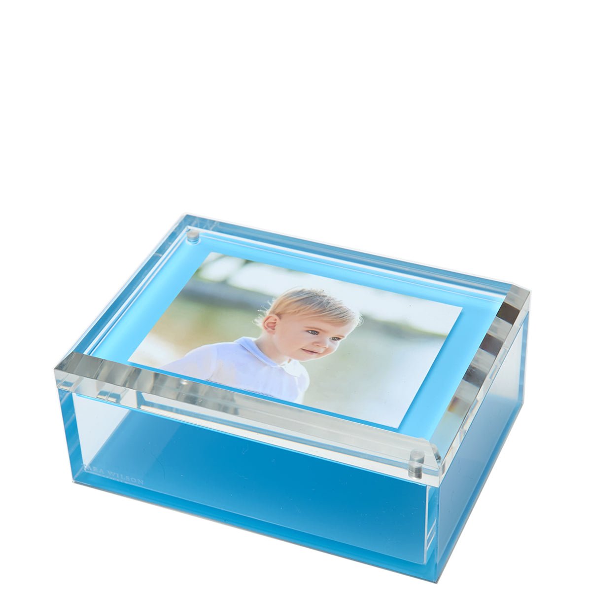 Pastel Blue Acrylic 5" x 7" Photo Box
