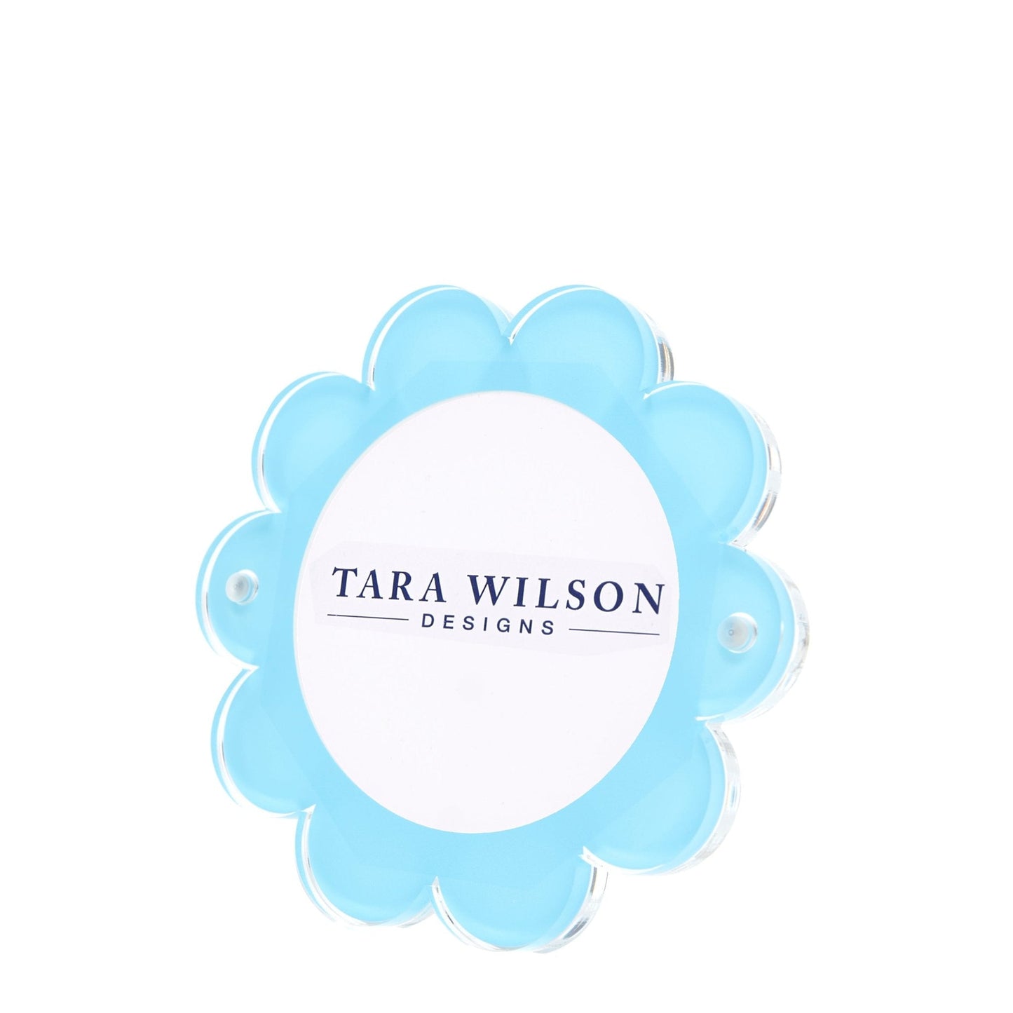 Pastel Blue Acrylic Daisy Frame