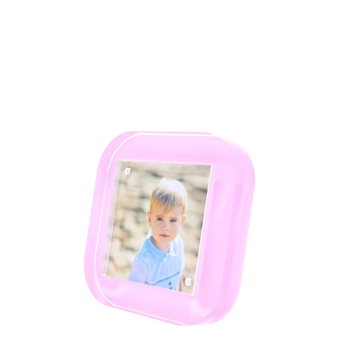 Pastel Pink Acrylic 4" x 4" Pop Frame