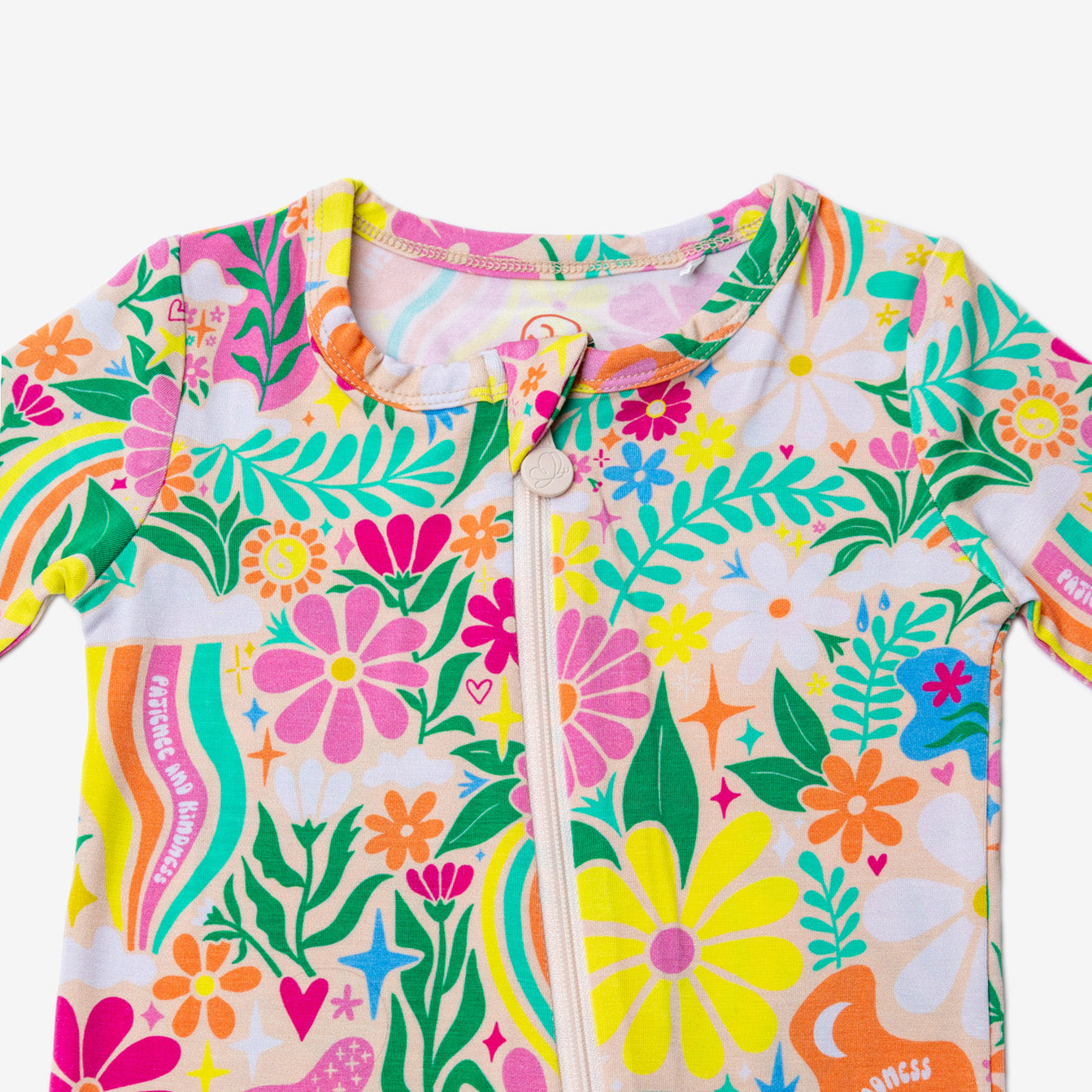 The Second-Skin Footless Romper | Rainbow Daisy Babe - 2T