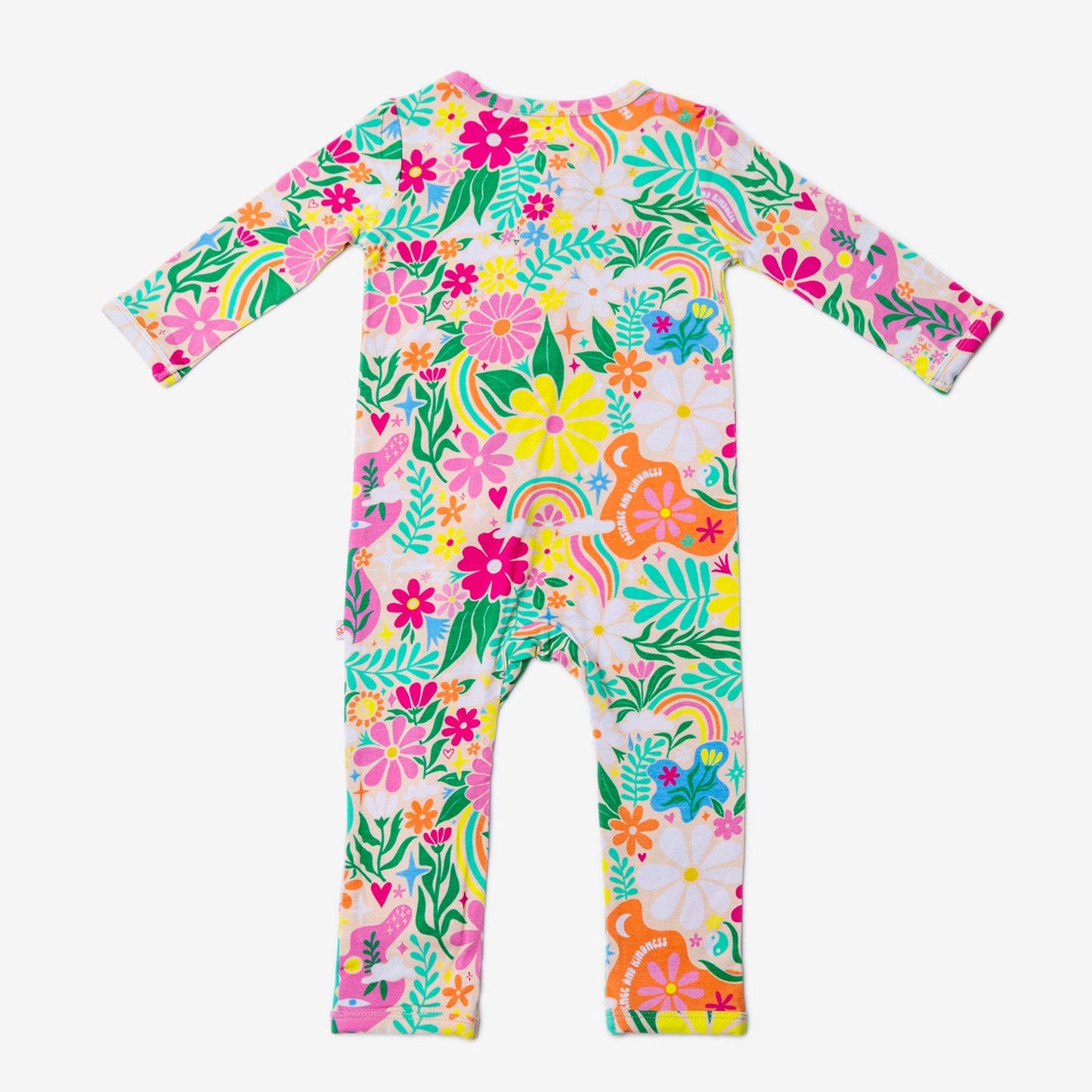 The Second-Skin Footless Romper | Rainbow Daisy Babe - 2T