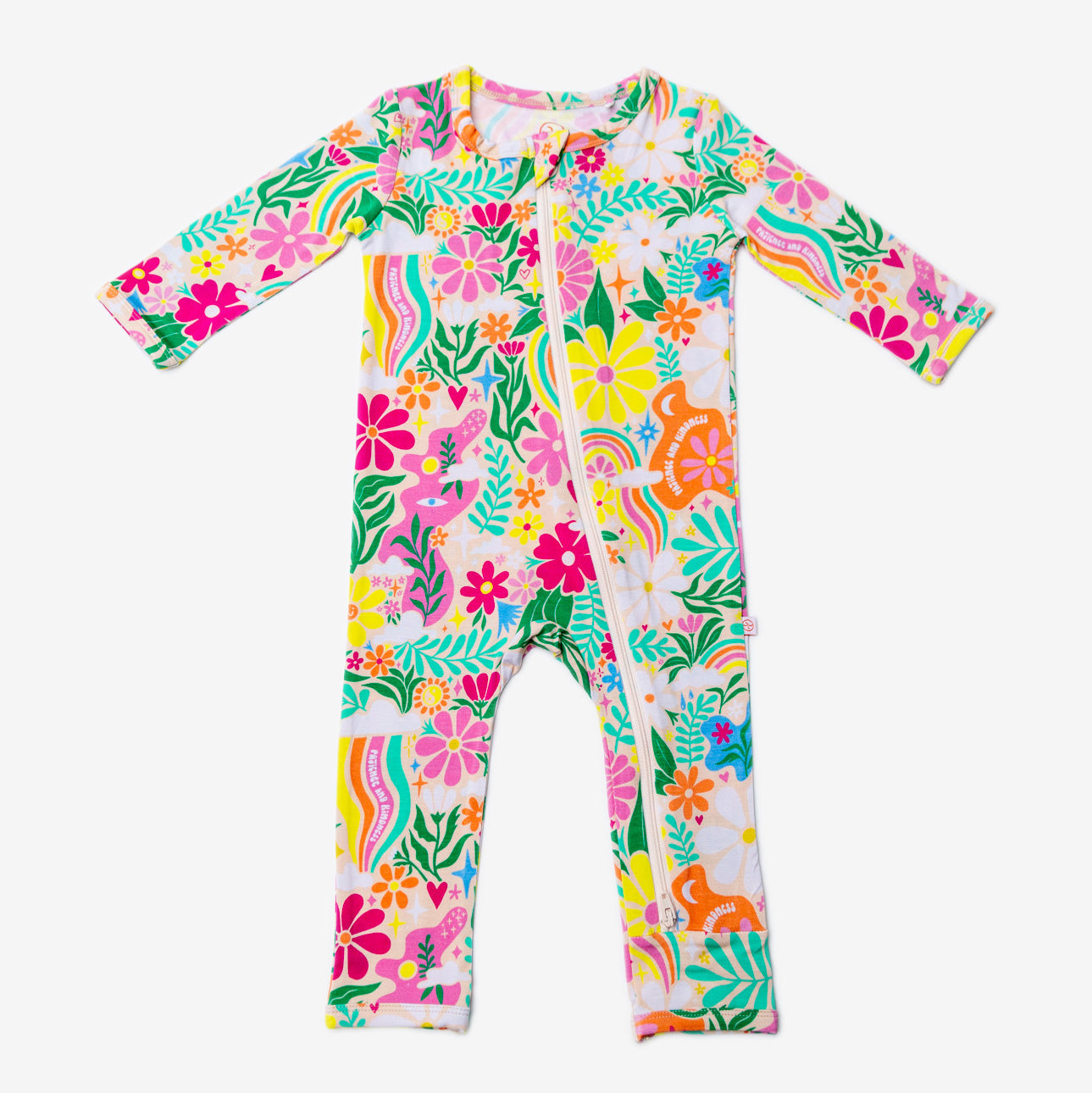 The Second-Skin Footless Romper | Rainbow Daisy Babe - 2T