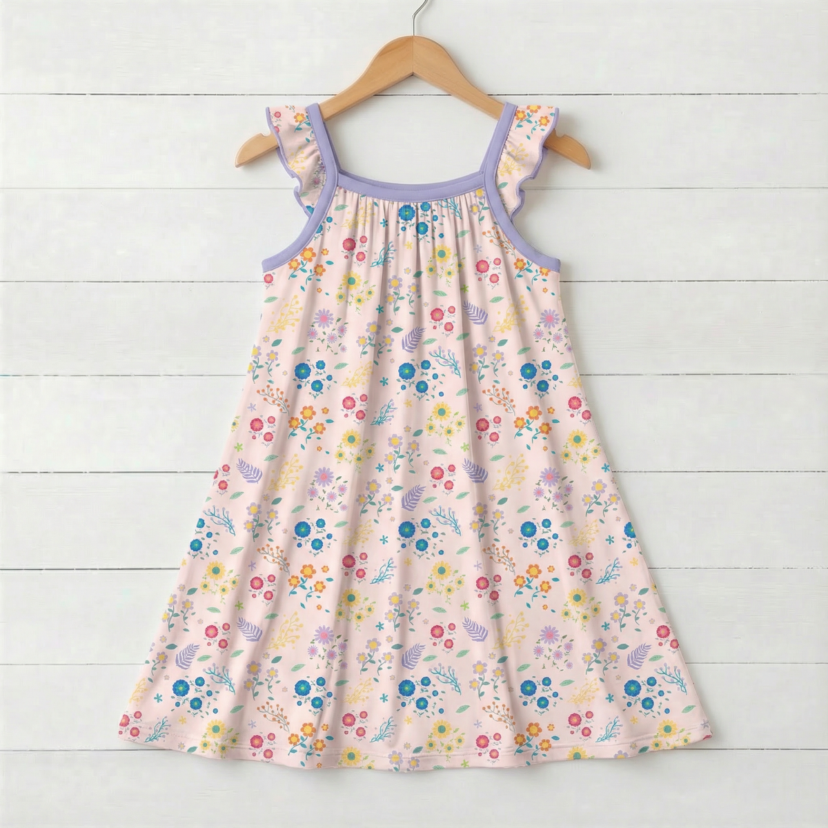 Petal Parade Flutter Sleeve Dress