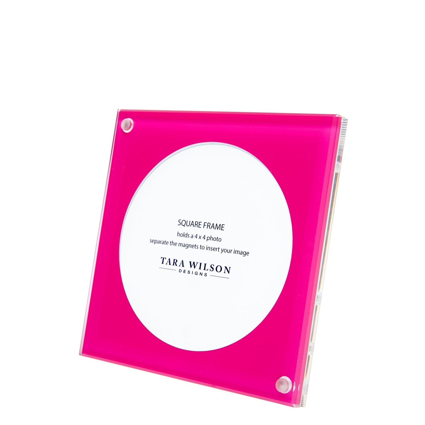 Pink Acrylic 5" x 5" Square Frame
