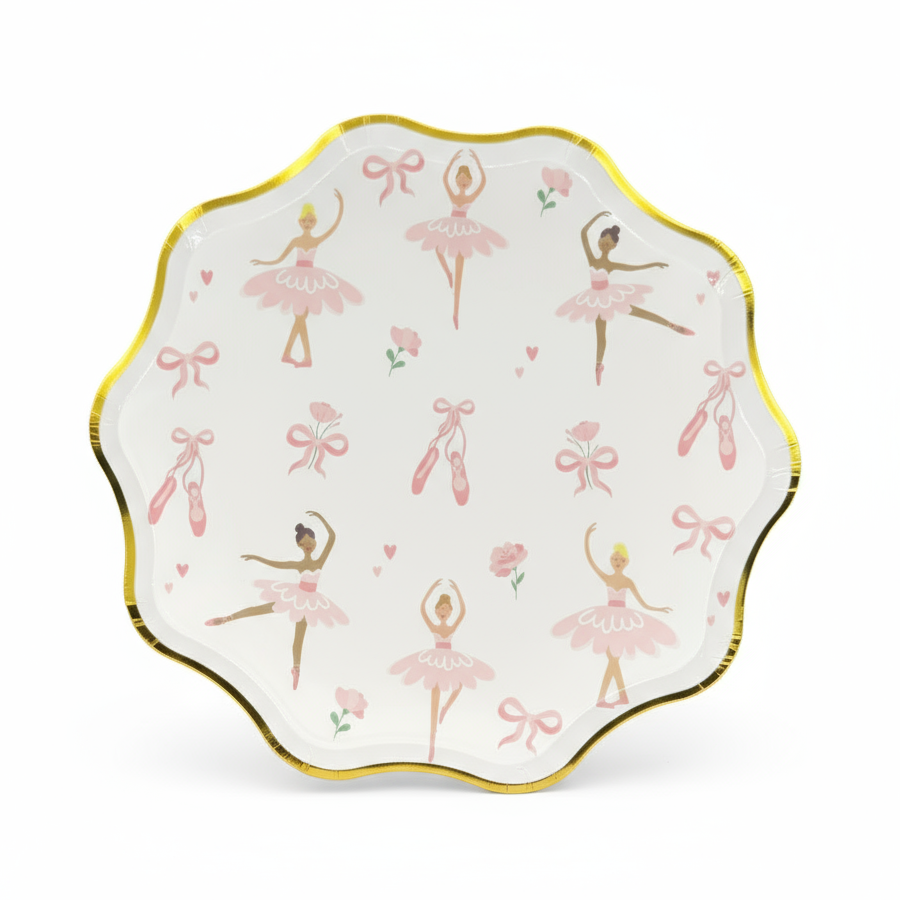 Ballerina Birthday Party Supplies Kit – Girls Dance Party | Plates, Cups, Napkins | Party in a Box